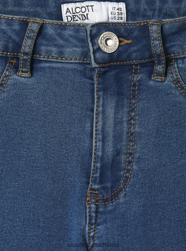 Kleidung de Alcott Frauen Super-Skinny-Jeans mit hohem Bund aus Stretch-Denim d000 schwarz 88J68R190