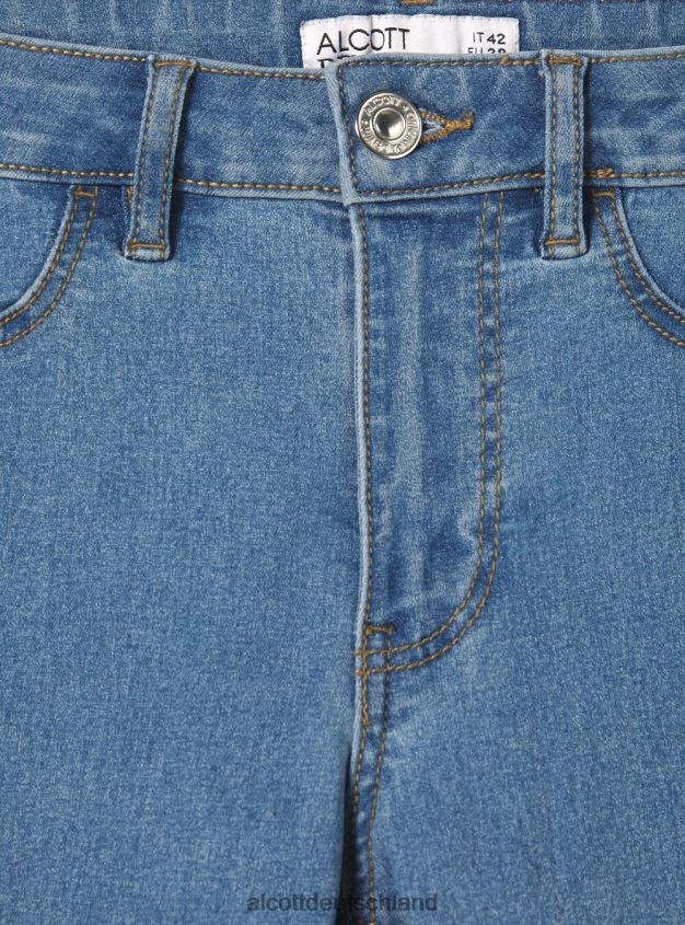 Kleidung de Alcott Frauen Super-Skinny-Jeans mit hohem Bund aus Stretch-Denim d000 schwarz 88J68R243