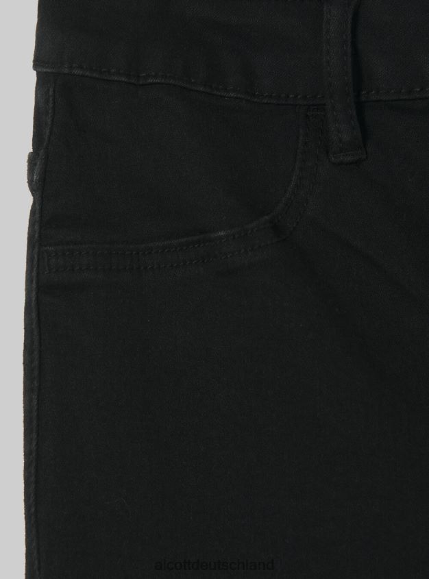 Kleidung de Alcott Frauen Super-Skinny-Jeans mit hohem Bund aus Stretch-Denim d000 schwarz 88J68R266