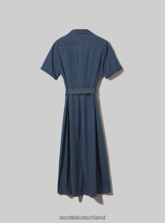 Kleidung de Alcott Frauen Vestito Chemisier aus Denim d003 mittelblau 88J68R110