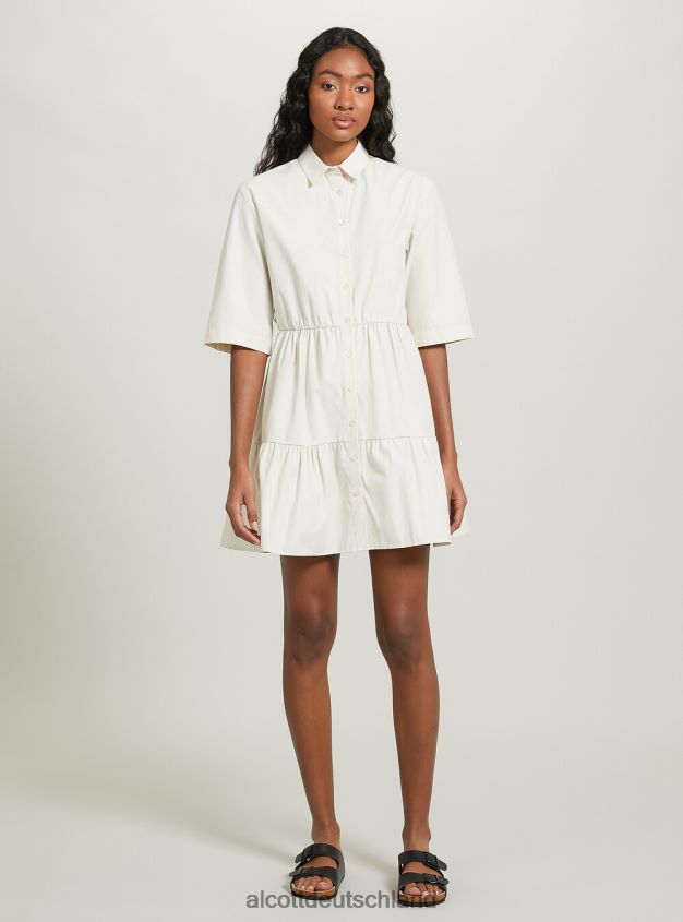 Kleidung de Alcott Frauen Vestito Chemisier aus Popeline bg3 beige hell 88J68R19