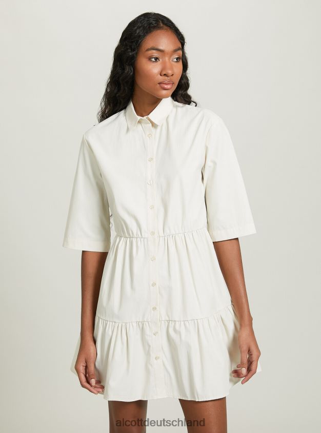 Kleidung de Alcott Frauen Vestito Chemisier aus Popeline bg3 beige hell 88J68R19