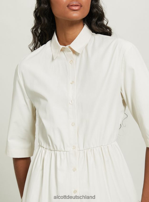 Kleidung de Alcott Frauen Vestito Chemisier aus Popeline bg3 beige hell 88J68R19