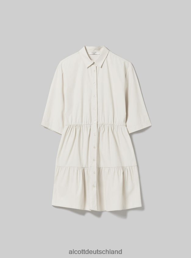 Kleidung de Alcott Frauen Vestito Chemisier aus Popeline bg3 beige hell 88J68R19