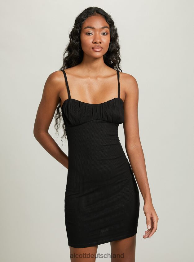 Kleidung de Alcott Frauen geripptes Minikleid wh1 naturweiß 88J68R141