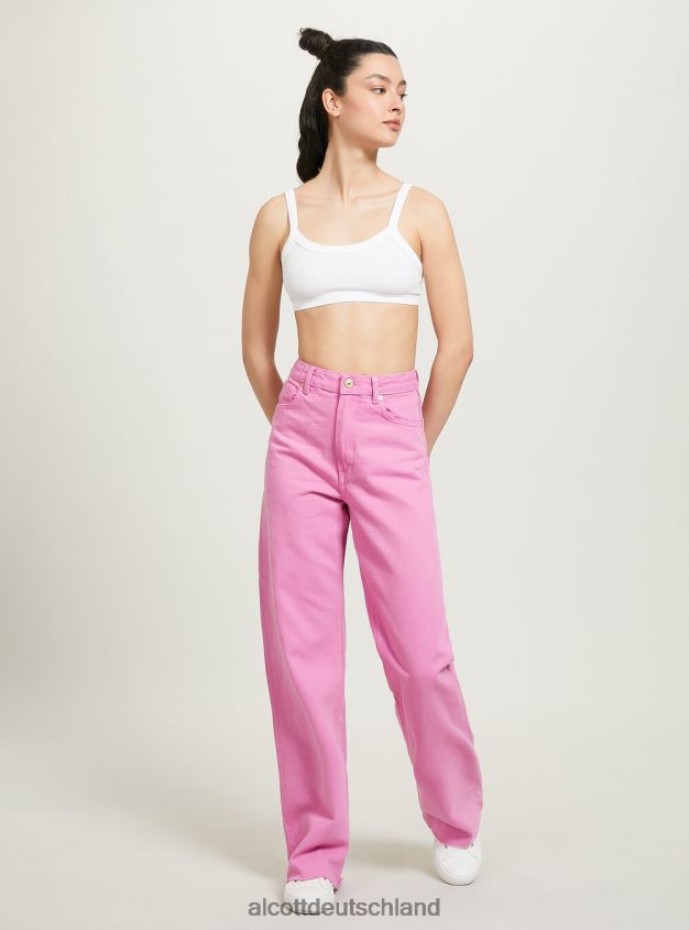 Kleidung de Alcott Frauen Geripptes Büstenhalter-Oberteil bk1 schwarz 88J68R246