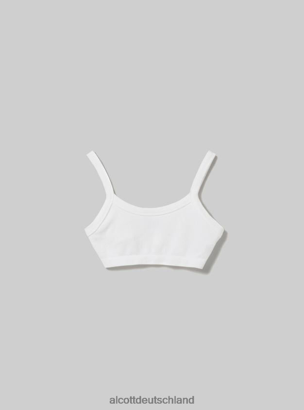 Kleidung de Alcott Frauen Geripptes Büstenhalter-Oberteil bk1 schwarz 88J68R246