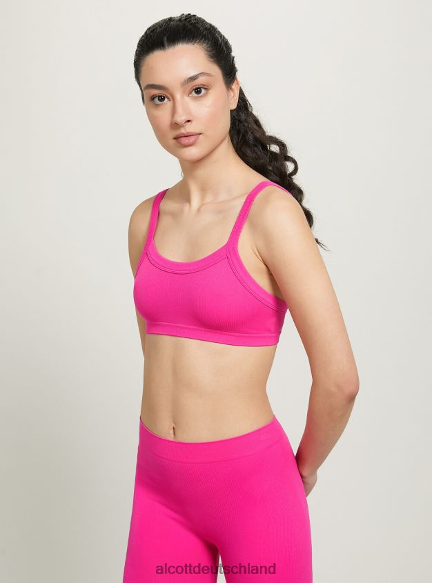 Kleidung de Alcott Frauen Geripptes Büstenhalter-Oberteil bk1 schwarz 88J68R271