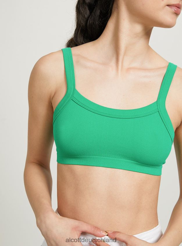 Kleidung de Alcott Frauen Geripptes Büstenhalter-Oberteil bk1 schwarz 88J68R319