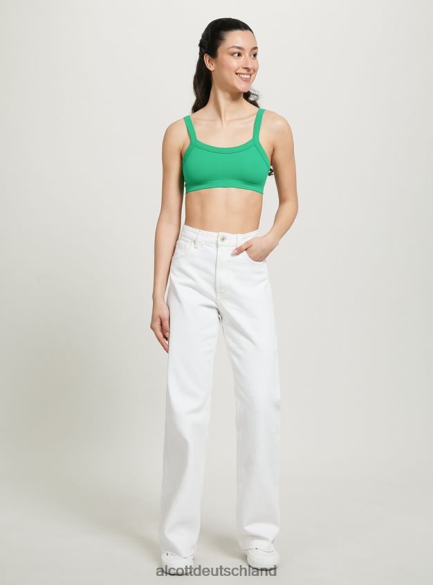 Kleidung de Alcott Frauen Geripptes Büstenhalter-Oberteil bk1 schwarz 88J68R319