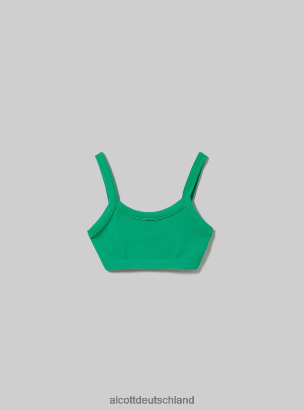 Kleidung de Alcott Frauen Geripptes Büstenhalter-Oberteil bk1 schwarz 88J68R319