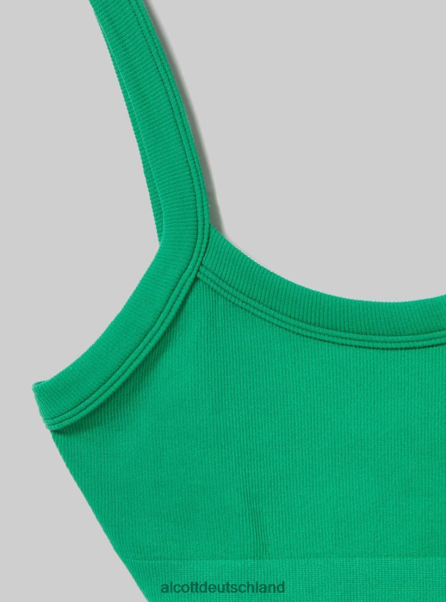 Kleidung de Alcott Frauen Geripptes Büstenhalter-Oberteil bk1 schwarz 88J68R319