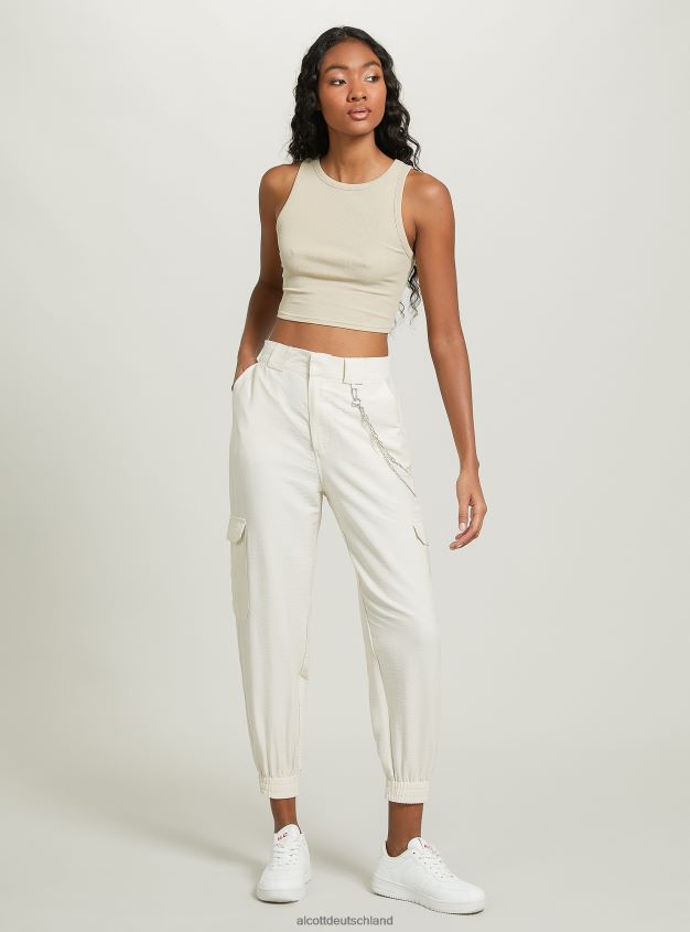 Kleidung de Alcott Frauen Kurzes Tanktop aus Baumwolle bk1 schwarz 88J68R179