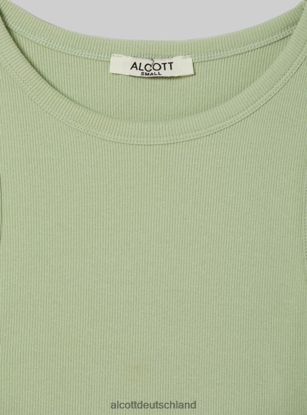 Kleidung de Alcott Frauen Kurzes Tanktop aus Baumwolle bk1 schwarz 88J68R194