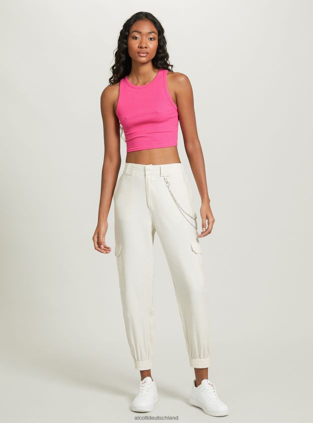 Kleidung de Alcott Frauen Kurzes Tanktop aus Baumwolle bk1 schwarz 88J68R291