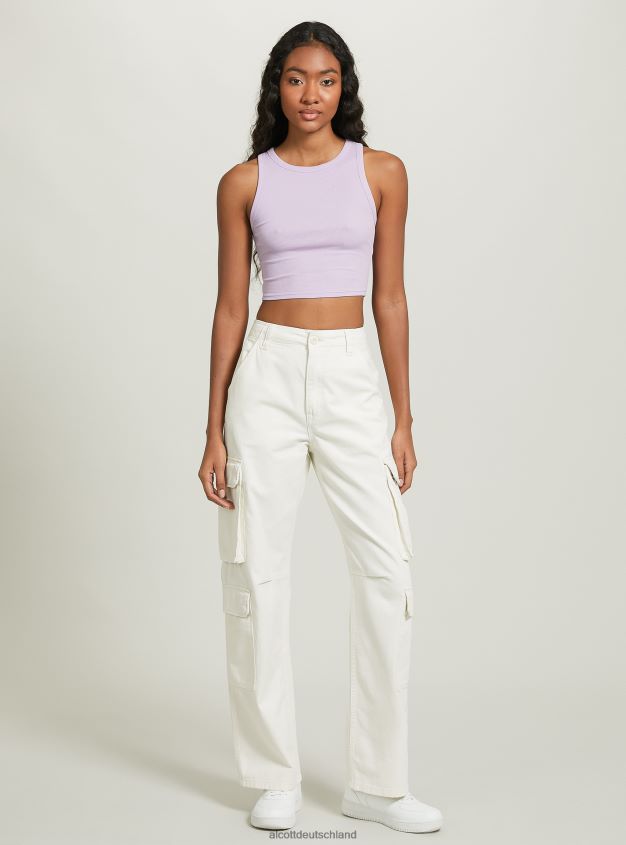 Kleidung de Alcott Frauen Kurzes Tanktop aus Baumwolle bk1 schwarz 88J68R293