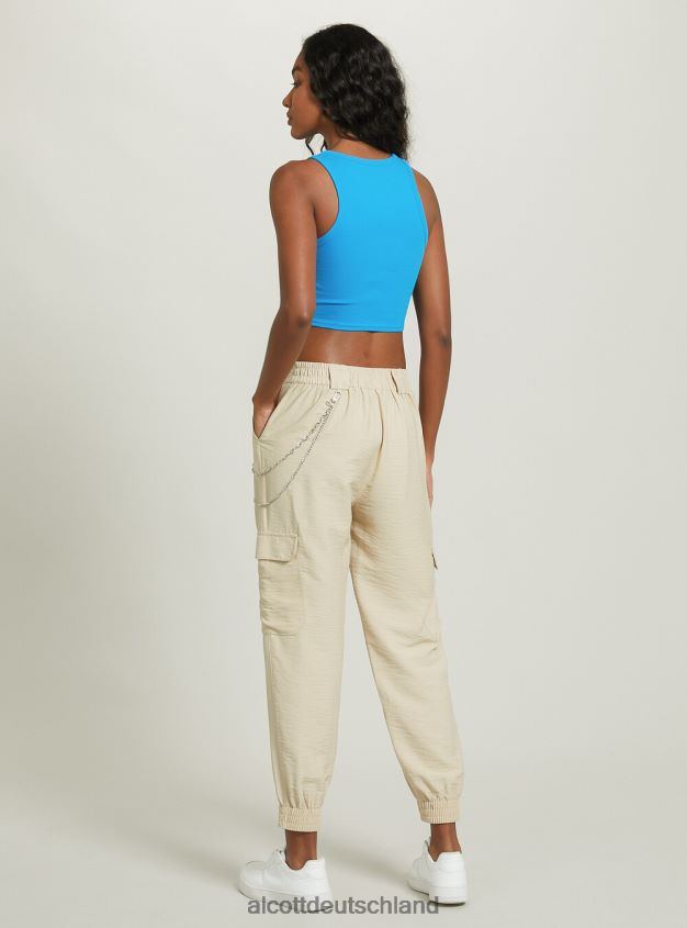 Kleidung de Alcott Frauen Kurzes Tanktop aus Baumwolle bk1 schwarz 88J68R406