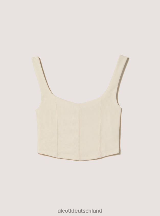 Kleidung de Alcott Frauen Oberteil mit kurzem Bustier ky1 kaky dunkel 88J68R218