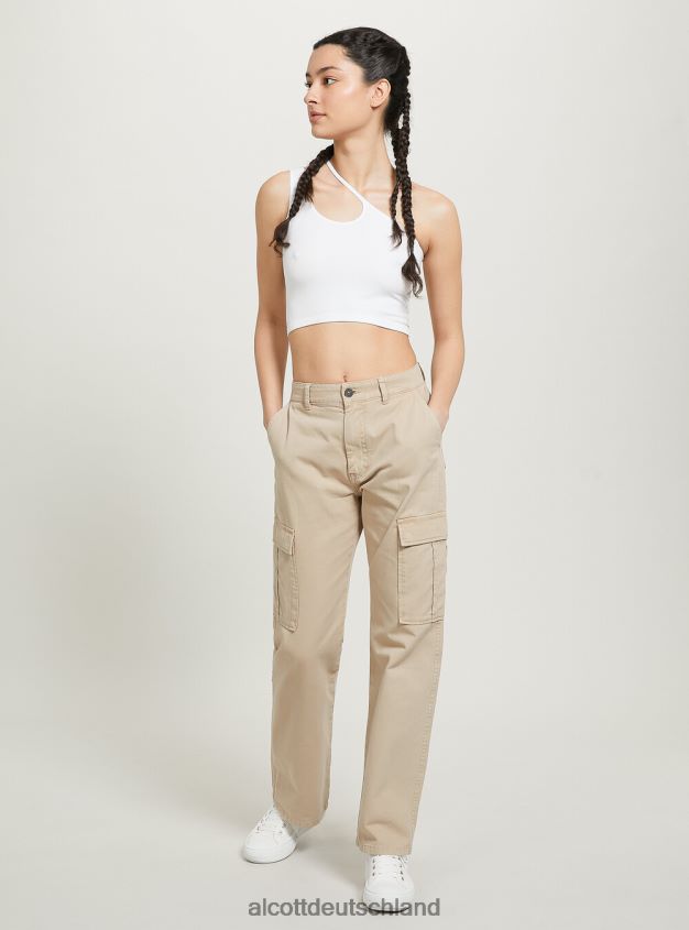 Kleidung de Alcott Frauen asymmetrisches, kurzes Oberteil bk1 schwarz 88J68R249