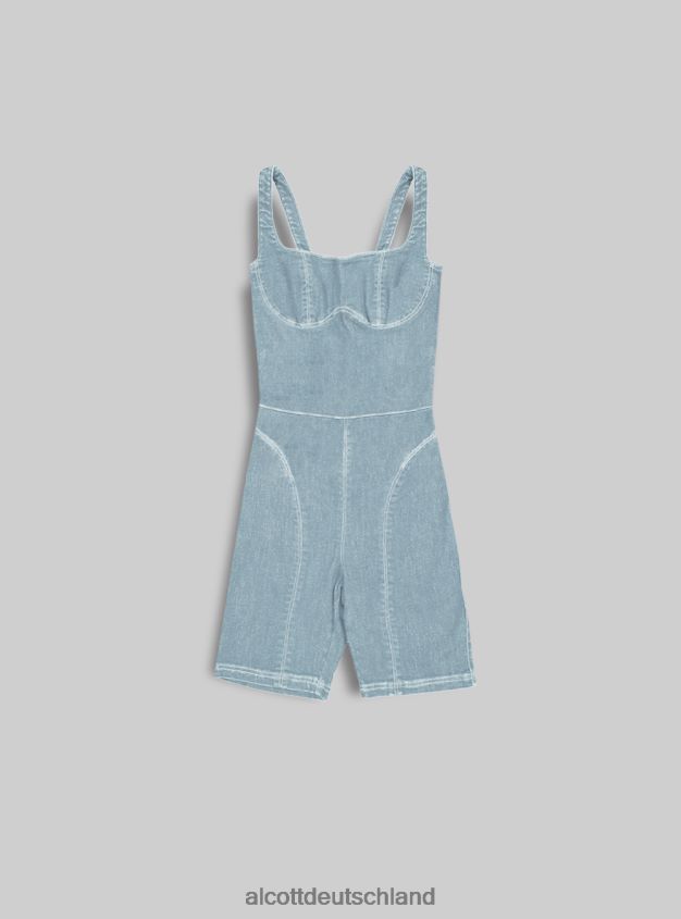 Kleidung de Alcott Frauen Kurzer Jeans-Radfahrer-Trainingsanzug d001 tiefblau 88J68R142