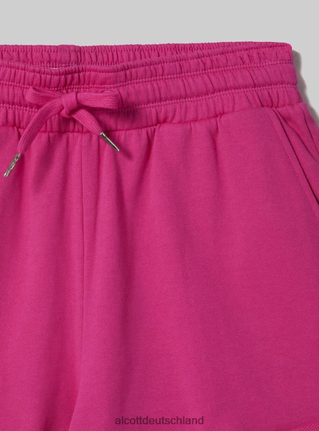 Kleidung de Alcott Frauen Baumwollshorts mit Rollverschluss und Kordelzug bk1 schwarz 88J68R230