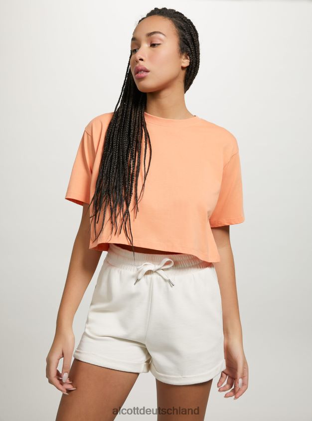 Kleidung de Alcott Frauen Baumwollshorts mit Rollverschluss und Kordelzug bk1 schwarz 88J68R411