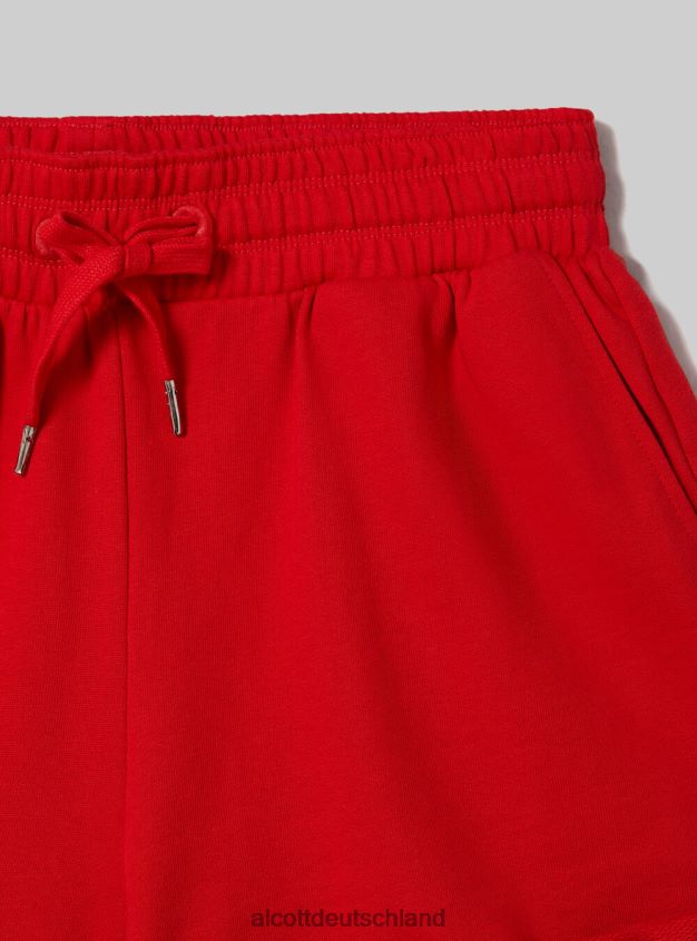 Kleidung de Alcott Frauen Baumwollshorts mit Rollverschluss und Kordelzug bk1 schwarz 88J68R491
