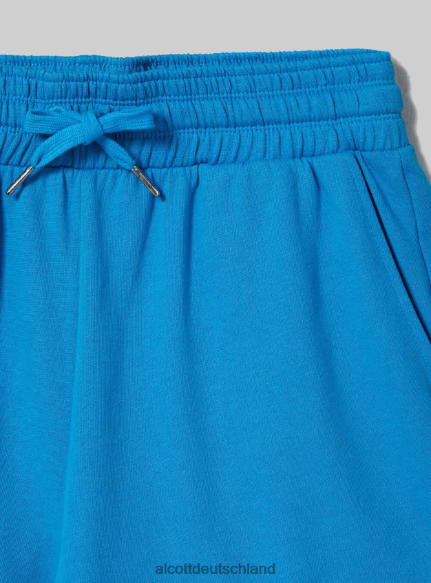 Kleidung de Alcott Frauen Baumwollshorts mit Rollverschluss und Kordelzug bk1 schwarz 88J68R492