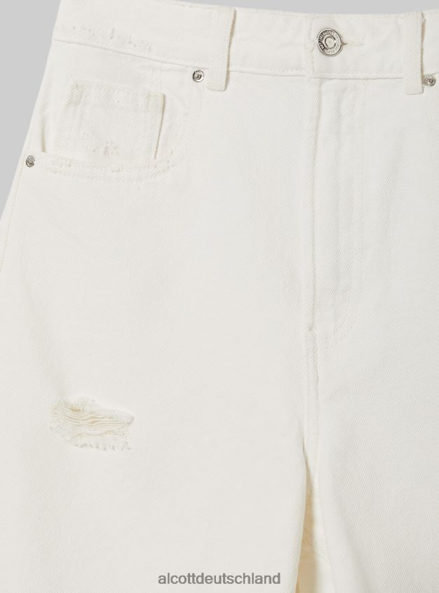 Kleidung de Alcott Frauen Bermuda aus Denim mit langem Schnitt d006 azurblau 88J68R414