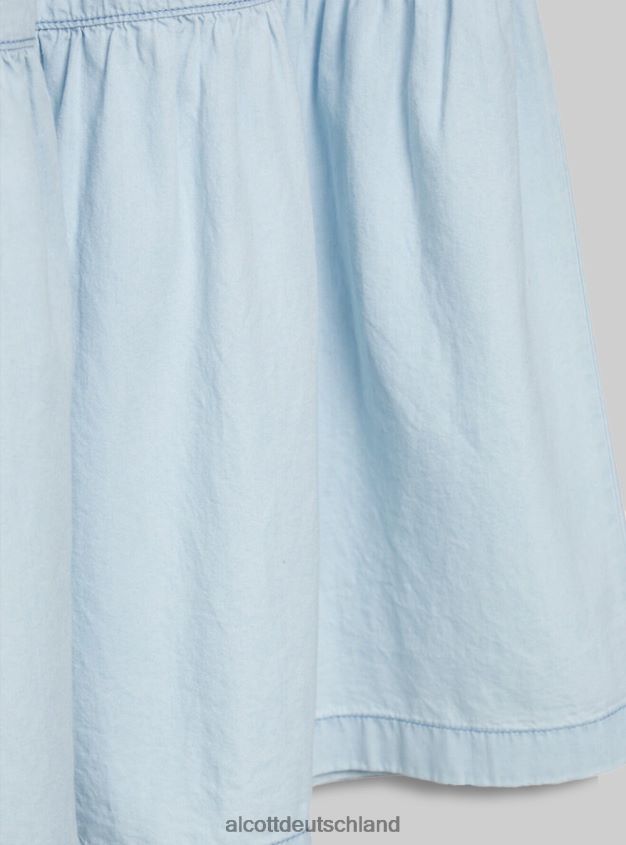 Kleidung de Alcott Frauen Jeans-Midirock d005 hellblau 88J68R367