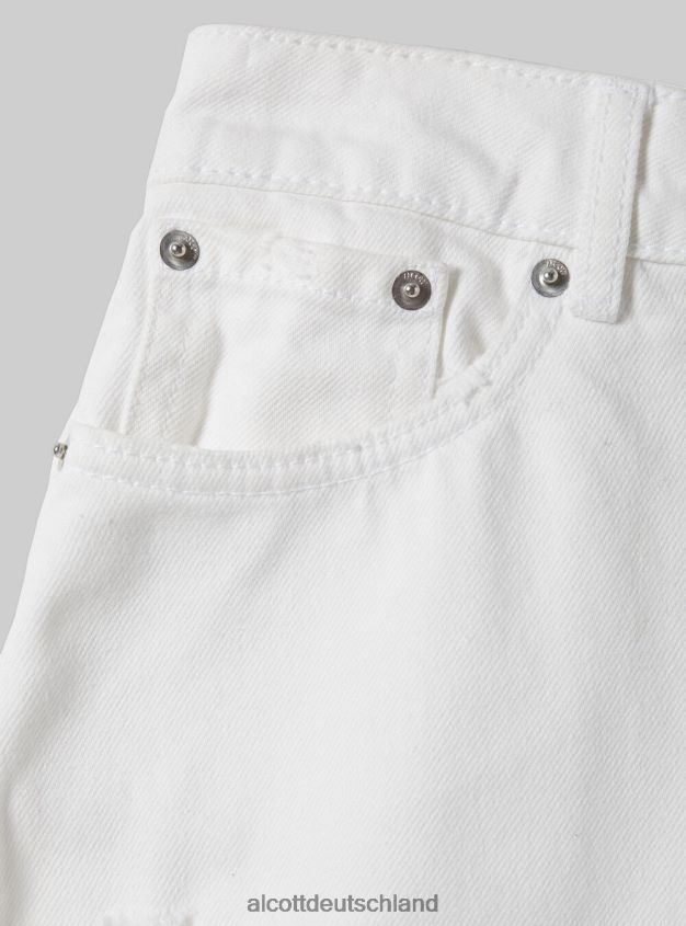 Kleidung de Alcott Frauen Jeansrock mit Rissen Blau 88J68R39