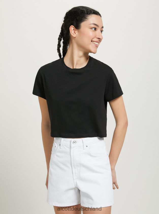 Kleidung de Alcott Frauen Kurze Mama mit hoher Taille d099 weiß 88J68R503