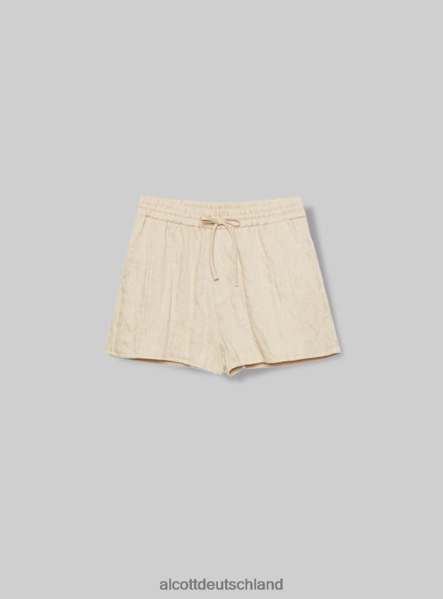 Kleidung de Alcott Frauen Shorts aus Misto Lino Basico cr3 creme hell 88J68R124
