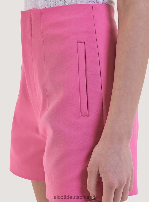 Kleidung de Alcott Frauen Shorts mit Doppelfalten bk1 schwarz 88J68R252