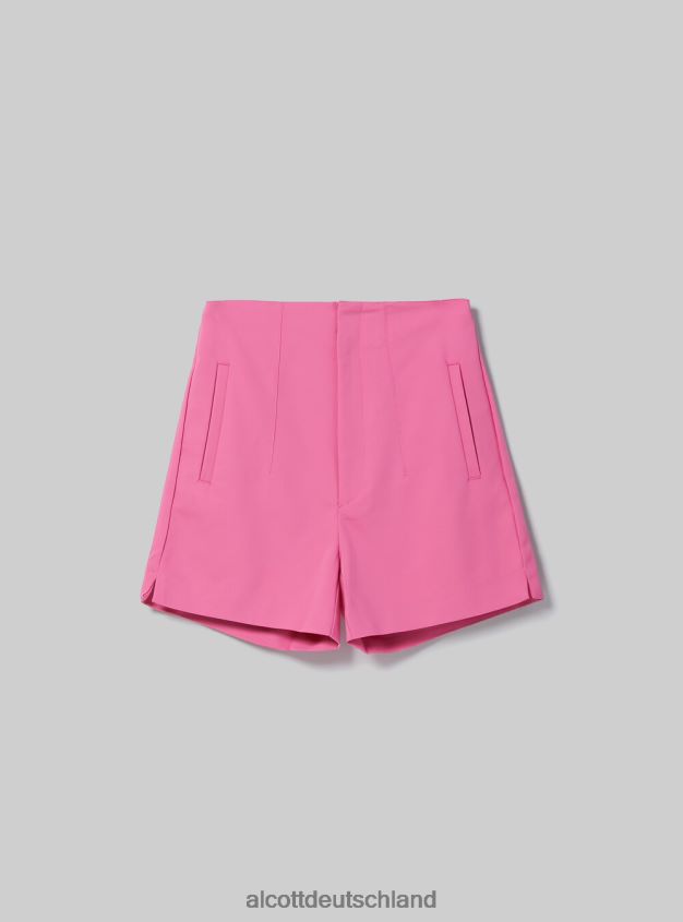 Kleidung de Alcott Frauen Shorts mit Doppelfalten bk1 schwarz 88J68R252