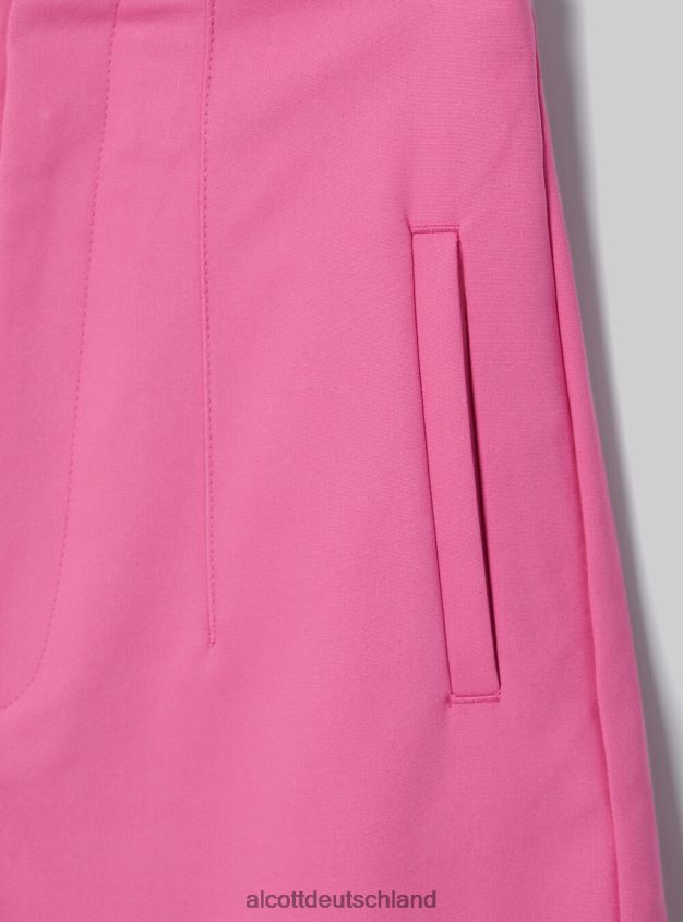 Kleidung de Alcott Frauen Shorts mit Doppelfalten bk1 schwarz 88J68R252