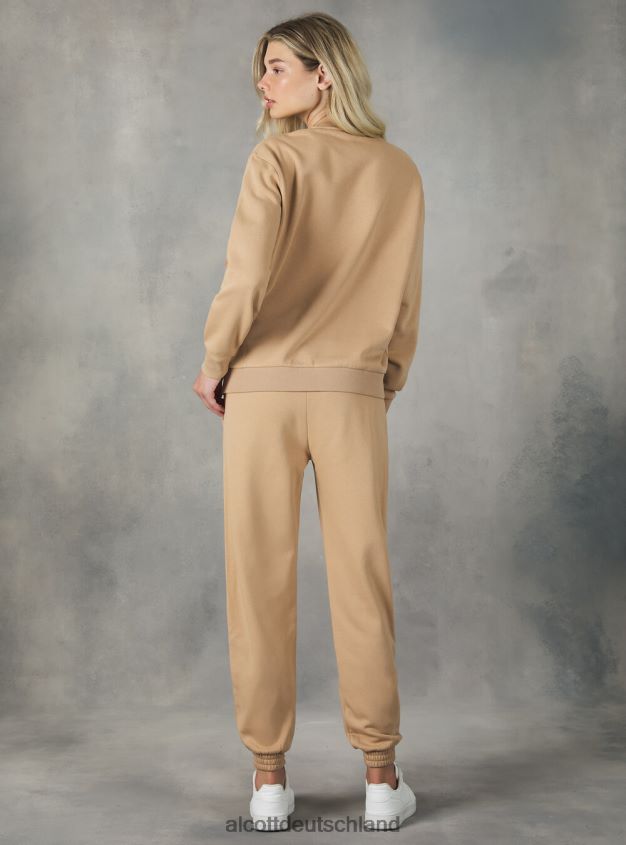 Kleidung de Alcott Frauen Baumwoll-Sweatshirt mit Rundhalsausschnitt bk1 schwarz 88J68R138