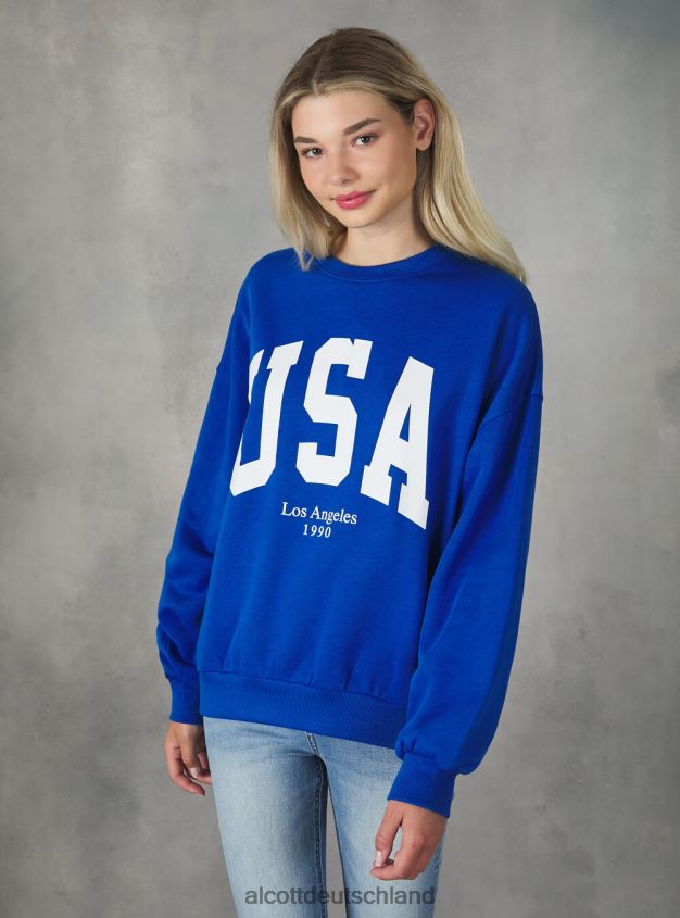 Kleidung de Alcott Frauen College-Sweatshirt mit Rundhalsausschnitt und bequemer Passform az2 azzurre medium 88J68R413
