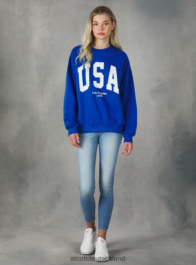 Kleidung de Alcott Frauen College-Sweatshirt mit Rundhalsausschnitt und bequemer Passform az2 azzurre medium 88J68R413