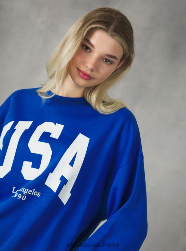 Kleidung de Alcott Frauen College-Sweatshirt mit Rundhalsausschnitt und bequemer Passform az2 azzurre medium 88J68R413