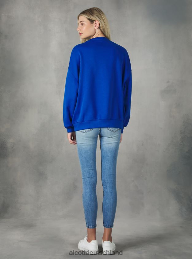 Kleidung de Alcott Frauen College-Sweatshirt mit Rundhalsausschnitt und bequemer Passform az2 azzurre medium 88J68R413