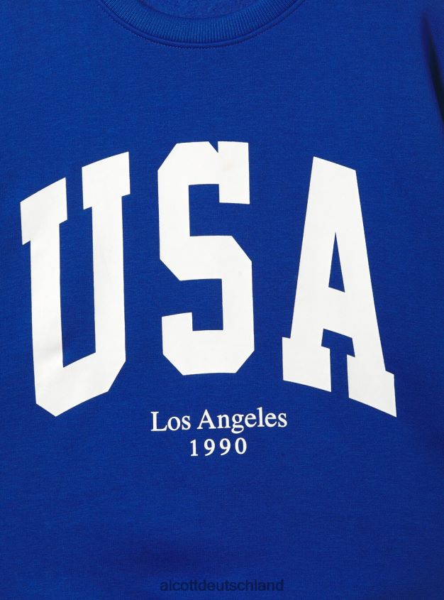 Kleidung de Alcott Frauen College-Sweatshirt mit Rundhalsausschnitt und bequemer Passform az2 azzurre medium 88J68R413