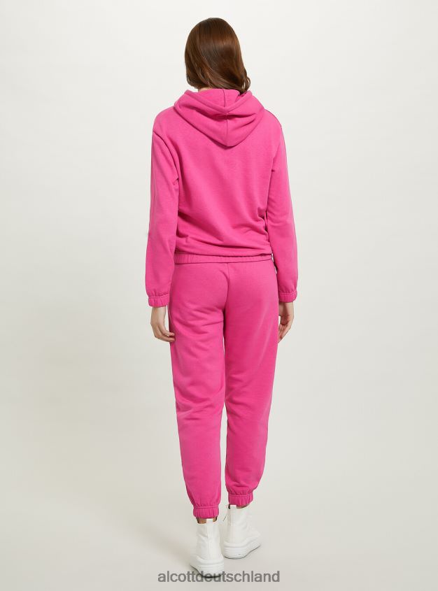 Kleidung de Alcott Frauen Kurzes College-Sweatshirt mit Gummiband mgy3 grau mel hell 88J68R59