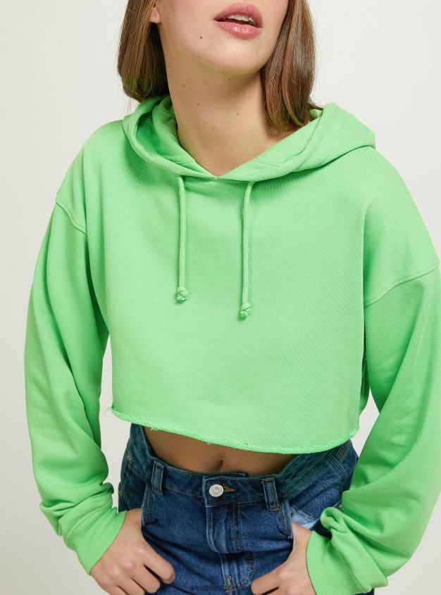 Kleidung de Alcott Frauen Kurzes Kapuzensweatshirt bk1 schwarz 88J68R281