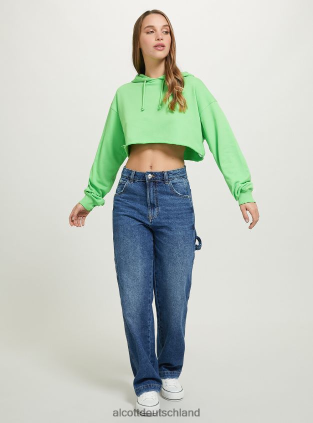 Kleidung de Alcott Frauen Kurzes Kapuzensweatshirt bk1 schwarz 88J68R281