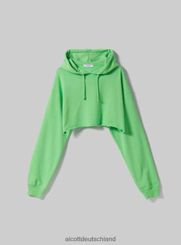 Kleidung de Alcott Frauen Kurzes Kapuzensweatshirt bk1 schwarz 88J68R281