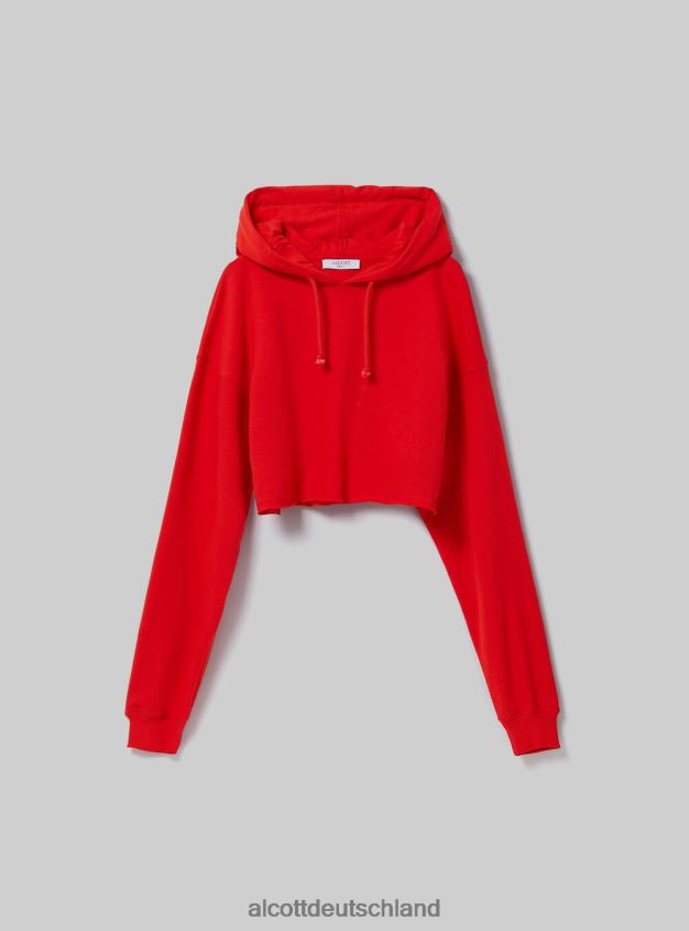 Kleidung de Alcott Frauen Kurzes Kapuzensweatshirt bk1 schwarz 88J68R47