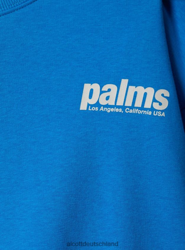 Kleidung de Alcott Frauen Kurzes Sweatshirt mit Schriftzug-Print bk1 schwarz 88J68R119