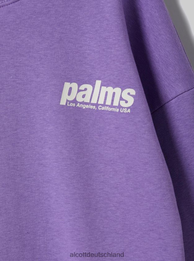 Kleidung de Alcott Frauen Kurzes Sweatshirt mit Schriftzug-Print bk1 schwarz 88J68R43