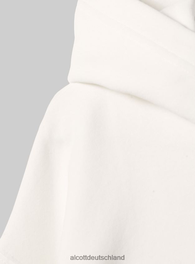 Kleidung de Alcott Frauen Kurzes Sweatshirt mit bequemer Kapuze bk1 schwarz 88J68R376